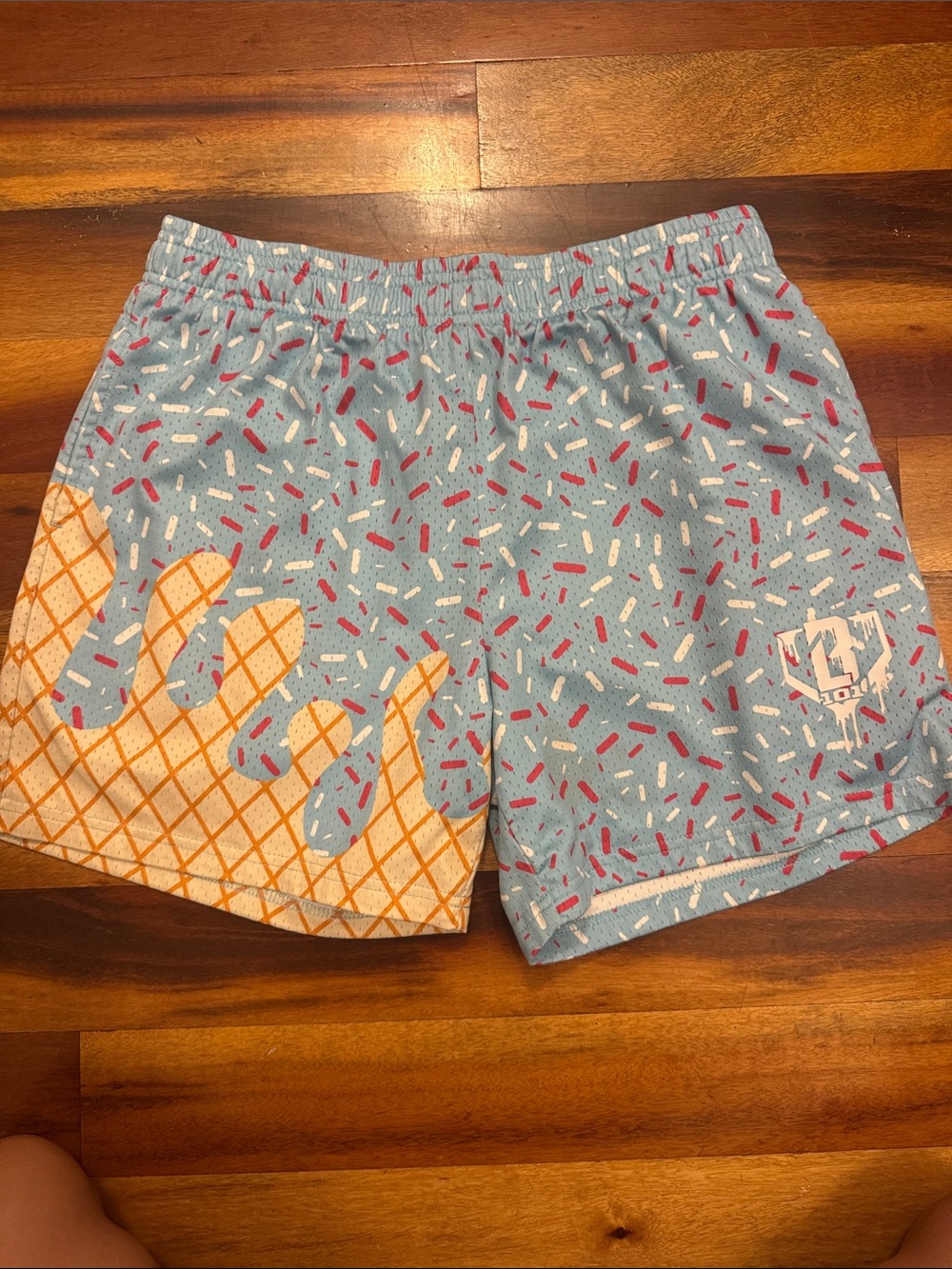Men's Baseball Lifestyle Ice Cream Print Shorts - “Cotton Candy” colorway